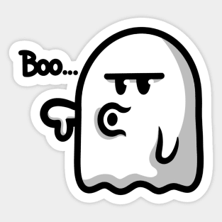 Boo Ghost Design Sticker